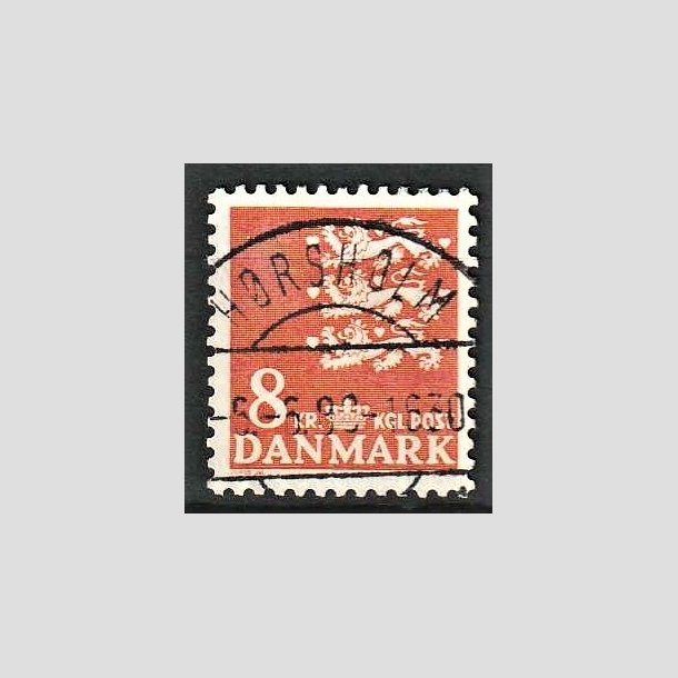 FRIMRKER DANMARK | 1979 - AFA 681 - Rigsvben 8 Kr. orange - Pragt Stemplet Hrsholm