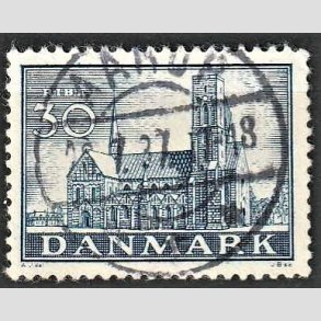 FRIM�RKER DANMARK | 1936 - AFA 233 - Reformationen 30 �re bl� - Lux Stemplet Aarup