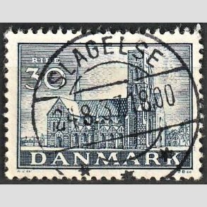 FRIM�RKER DANMARK | 1936 - AFA 233 - Reformationen 30 �re bl� - Lux Stemplet Slagelse