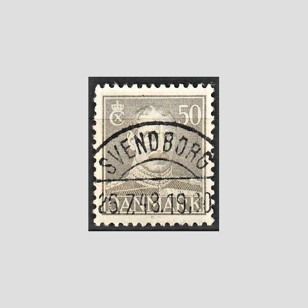 FRIMRKER DANMARK | 1945 - AFA 289 - Chr. X 50 re gr - Lux Stemplet Svendborg