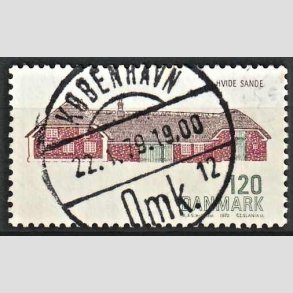 FRIM�RKER DANMARK | 1972 - AFA 541 - Dansk bygningskunst - 120 �re gr�n/brun/brunr�d - Pragt Stemplet K�benhavn