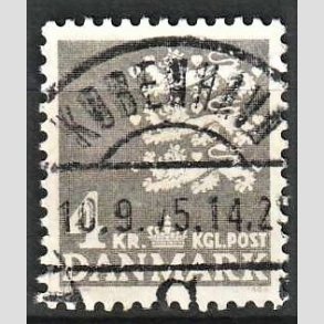 FRIMRKER DANMARK | 1969 - AFA 487 - Rigsvben 4 Kr. gr - Pragt Stemplet 