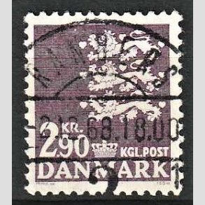 FRIMRKER DANMARK | 1968 - AFA 470 - Rigsvben 2,90 Kr. violet - Lux Stemplet Randers