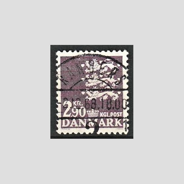 FRIMRKER DANMARK | 1968 - AFA 470 - Rigsvben 2,90 Kr. violet - Lux Stemplet Randers