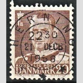 FRIMRKER DANMARK | 1950 - AFA 320 - Fr. IX 20 re brun - Lux Stemplet Herning