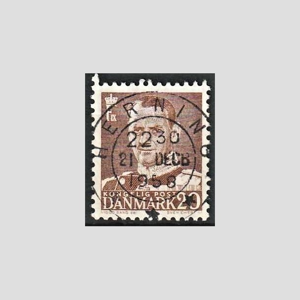 FRIMRKER DANMARK | 1950 - AFA 320 - Fr. IX 20 re brun - Lux Stemplet Herning