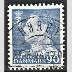 FRIMRKER DANMARK | 1967 - AFA 463F - Fr. IX 90 re bl - Lux Stemplet Hrby