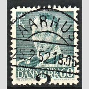 FRIMRKER DANMARK | 1948-50 - AFA 313 - Fr. IX 60 re blgrn - Lux Stemplet Aarhus