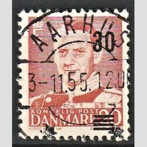FRIMRKER DANMARK | 1955 - AFA 363a - Provisorier - 30/20 re rd - Pragt Stemplet Aarhus