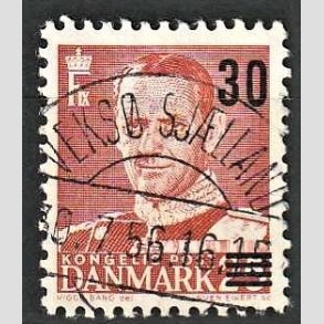 FRIMRKER DANMARK | 1955 - AFA 364 - Provisorier - 30/25 re rd - Pragt Stemplet Veks Sj.