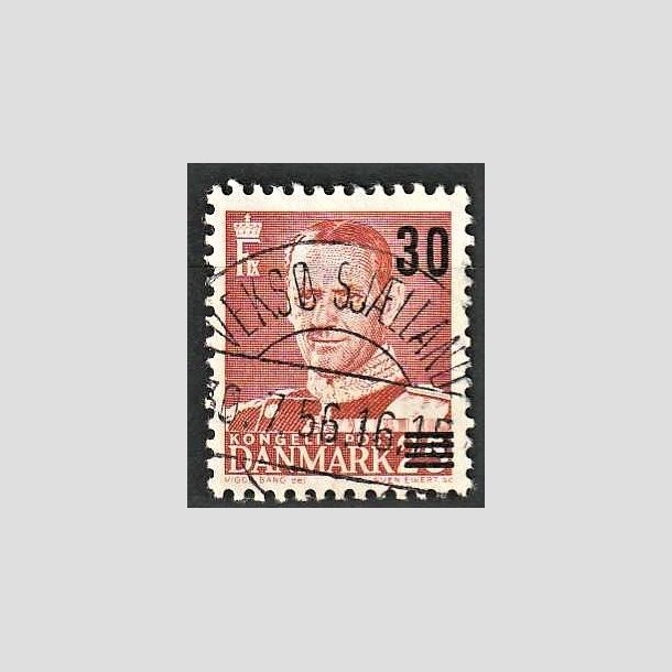 FRIMRKER DANMARK | 1955 - AFA 364 - Provisorier - 30/25 re rd - Pragt Stemplet Veks Sj.