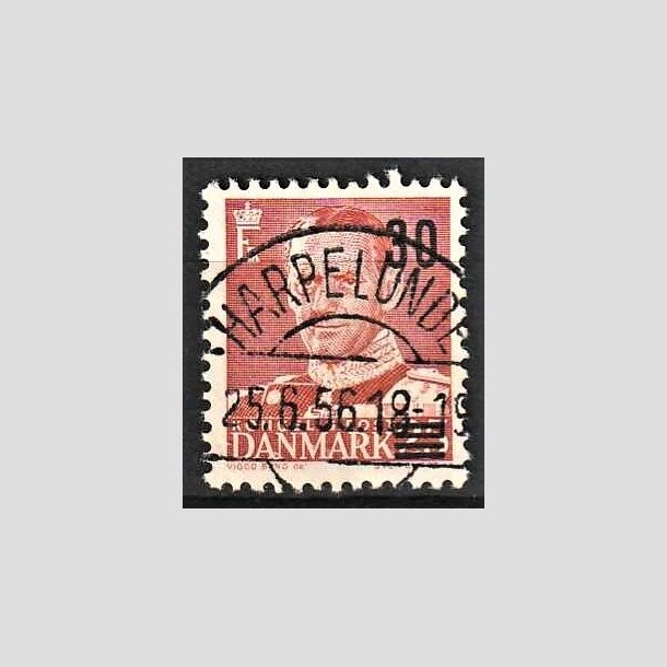 FRIMRKER DANMARK | 1955 - AFA 364 - Provisorier - 30/25 re rd - Pragt Stemplet Harpelunde