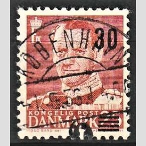 FRIMRKER DANMARK | 1955 - AFA 364 - Provisorier - 30/25 re rd - Pragt Stemplet Kbenhavn