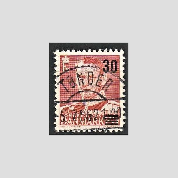 FRIMRKER DANMARK | 1955 - AFA 364 - Provisorier - 30/25 re rd - Pragt Stemplet Tnder