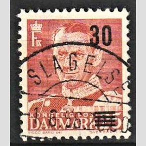 FRIMRKER DANMARK | 1955 - AFA 364 - Provisorier - 30/25 re rd - Pragt Stemplet Slagelse