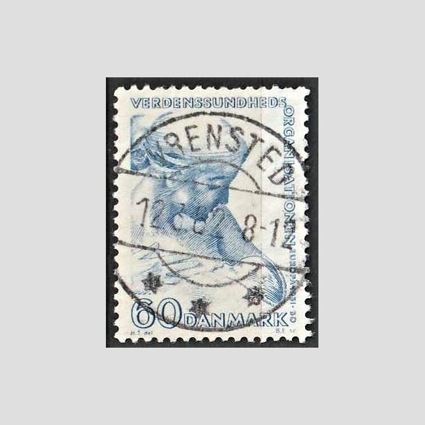 FRIMRKER DANMARK | 1960 - AFA 388 - WHO - 60 re bl - Lux Stemplet 