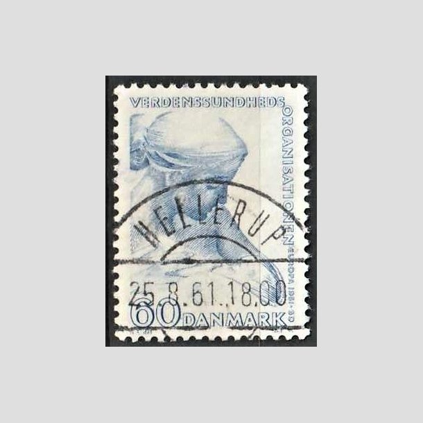 FRIMRKER DANMARK | 1960 - AFA 388 - WHO - 60 re bl - Lux Stemplet Hellerup