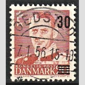 FRIMRKER DANMARK | 1955 - AFA 363a - Provisorier - 30/20 re rd - Pragt Stemplet Gedsted