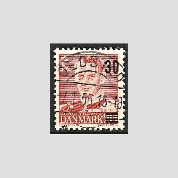 FRIMRKER DANMARK | 1955 - AFA 363a - Provisorier - 30/20 re rd - Pragt Stemplet Gedsted