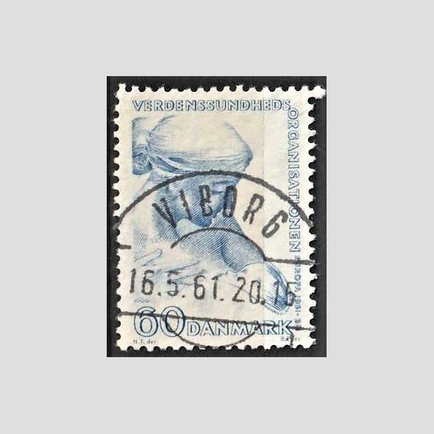 FRIMRKER DANMARK | 1960 - AFA 388 - WHO - 60 re bl - Lux Stemplet Viborg