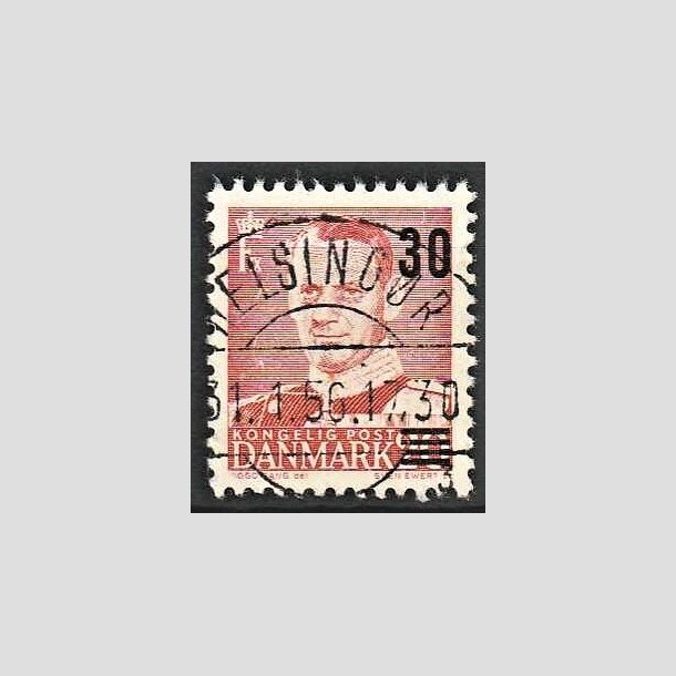 FRIMRKER DANMARK | 1955 - AFA 363a - Provisorier - 30/20 re rd - Pragt Stemplet Helsingr