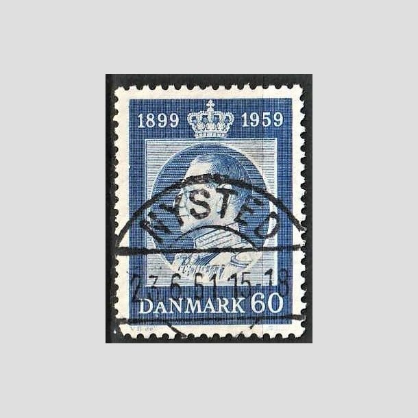 FRIMRKER DANMARK | 1959 - AFA 376 - Frederik IX 60 r - 60 re bl - Pragt Stemplet Nysted