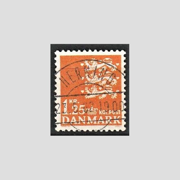 FRIMRKER DANMARK | 1962 - AFA 404 - Rigsvben 1,25 Kr. orange - Lux Stemplet Herning