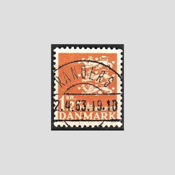 FRIMRKER DANMARK | 1962 - AFA 404 - Rigsvben 1,25 Kr. orange - Lux Stemplet Randers