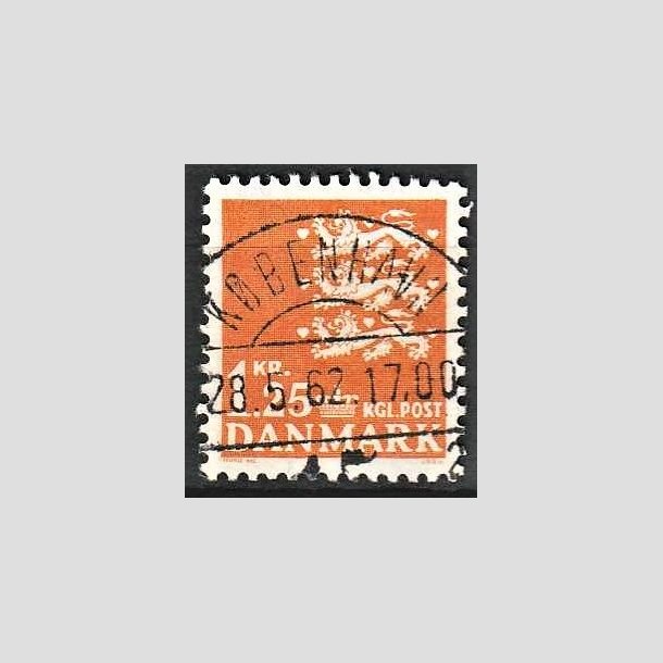 FRIMRKER DANMARK | 1962 - AFA 404 - Rigsvben 1,25 Kr. orange - Lux Stemplet Kbenhavn