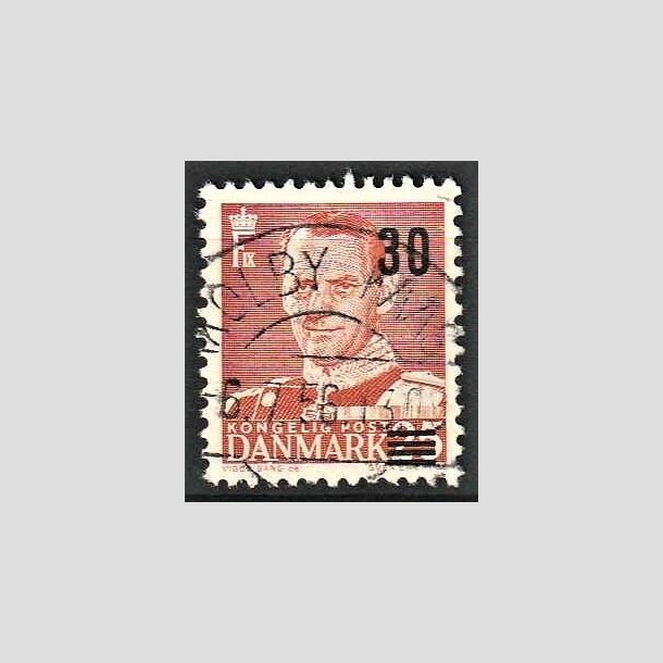 FRIMRKER DANMARK | 1955 - AFA 364 - Provisorier - 30/25 re rd - Pragt Stemplet Kolby Kaas