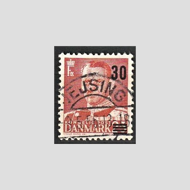 FRIMRKER DANMARK | 1955 - AFA 364 - Provisorier - 30/25 re rd - Pragt Stemplet Jejsing