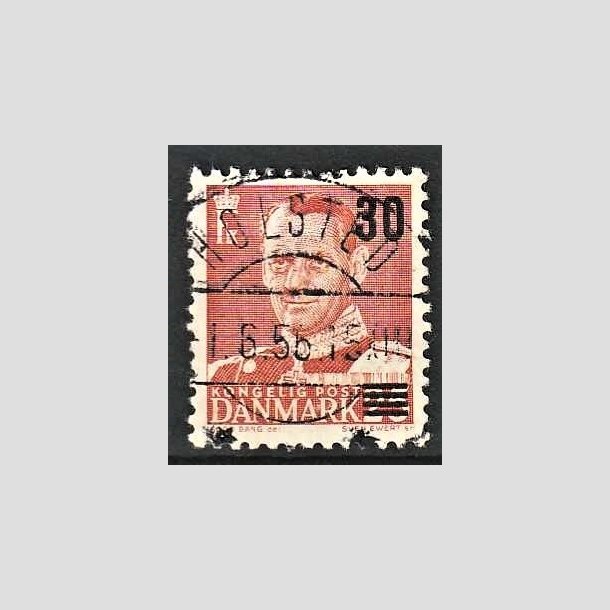 FRIMRKER DANMARK | 1955 - AFA 364 - Provisorier - 30/25 re rd - Pragt Stemplet Holsted