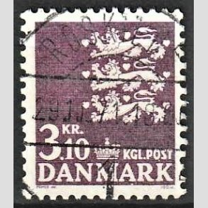 FRIMRKER DANMARK | 1970 - AFA 501 - Rigsvben 3,10 Kr. violet - Pragt Stemplet Roskilde