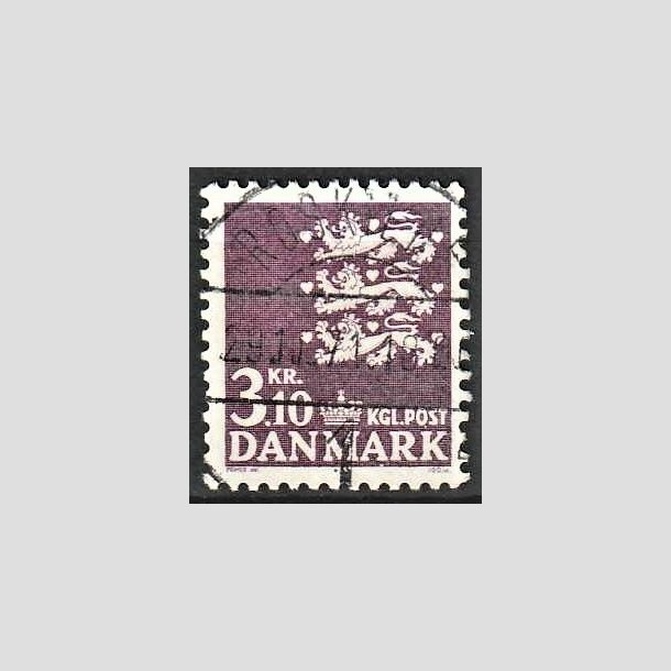 FRIMRKER DANMARK | 1970 - AFA 501 - Rigsvben 3,10 Kr. violet - Pragt Stemplet Roskilde