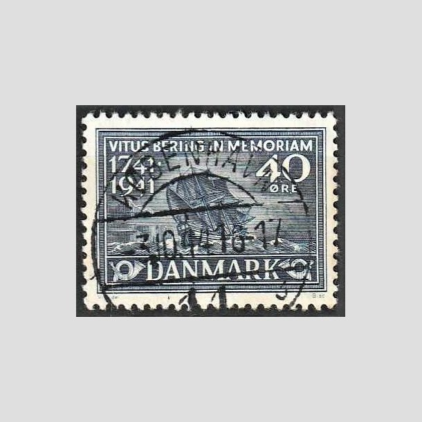 FRIMRKER DANMARK | 1941 - AFA 272 - Vitus Bering 40 re bl - Lux Stemplet Kbenhavn