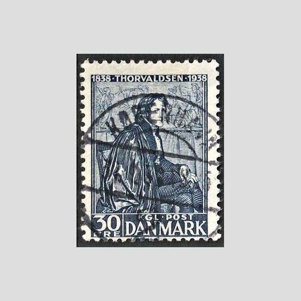 FRIMRKER DANMARK | 1938 - AFA 251 - Thorvaldsen 30 re bl - Lux Stemplet 