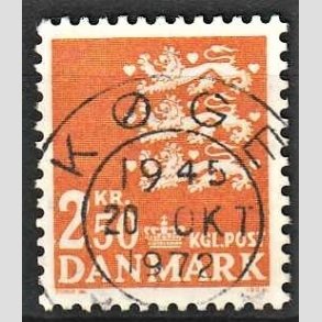 FRIMRKER DANMARK | 1972 - AFA 528 - Rigsvben 2,50 Kr. orange - Lux Stemplet Kge