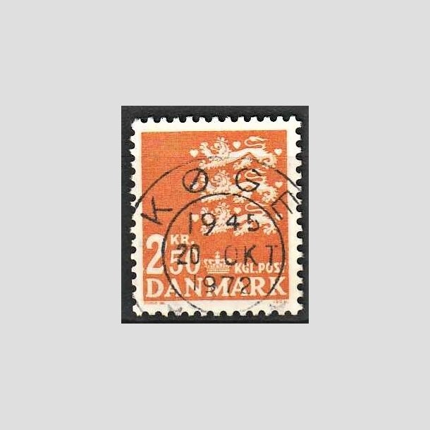 FRIMRKER DANMARK | 1972 - AFA 528 - Rigsvben 2,50 Kr. orange - Lux Stemplet Kge