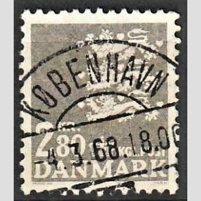 FRIMRKER DANMARK | 1967 - AFA 465F - Rigsvben 2,80 Kr. gr - Lux Stemplet