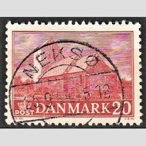 FRIM�RKER DANMARK | 1944 - AFA 287 - Landsbykirker - 20 �re r�d - Pragt Stemplet Neks�