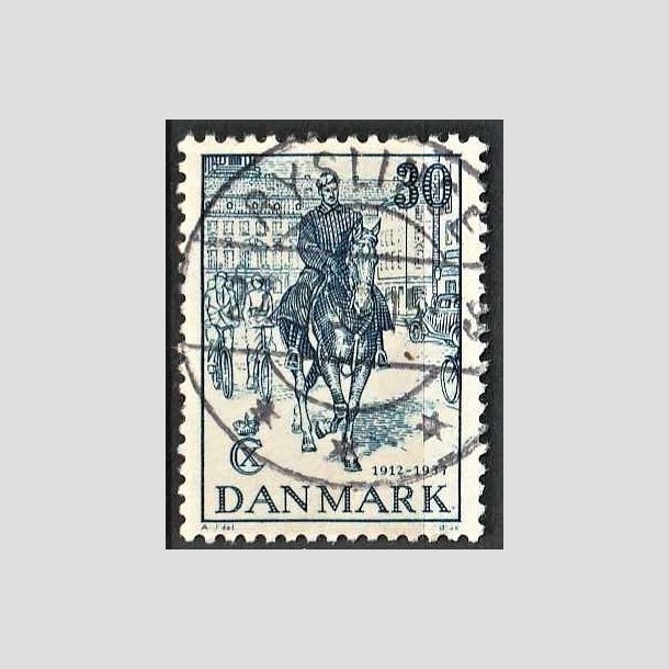 FRIMRKER DANMARK | 1937 - AFA 242 - Chr. X 25 re jubilum 30 re bl - Lux Stemplet Ryslinge