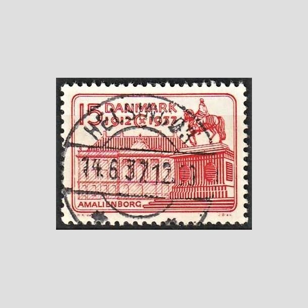 FRIMRKER DANMARK | 1937 - AFA 241 - Chr. X 25 re jubilum 15 re rd - Lux Stemplet Helsingr