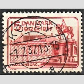 FRIM�RKER DANMARK | 1937 - AFA 241 - Chr. X 25 �re jubil�um 15 �re r�d - Lux Stemplet Kolby