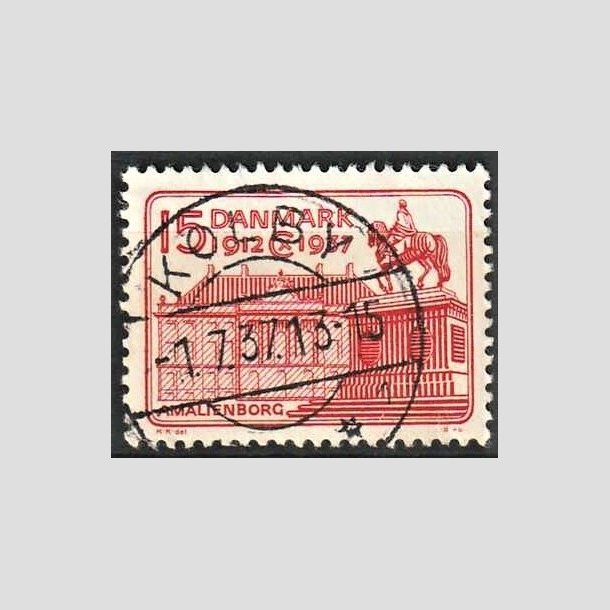 FRIMRKER DANMARK | 1937 - AFA 241 - Chr. X 25 re jubilum 15 re rd - Lux Stemplet Kolby