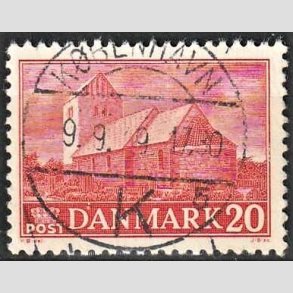 FRIM�RKER DANMARK | 1944 - AFA 287 - Landsbykirker - 20 �re r�d - Pragt Stemplet K�benhavn
