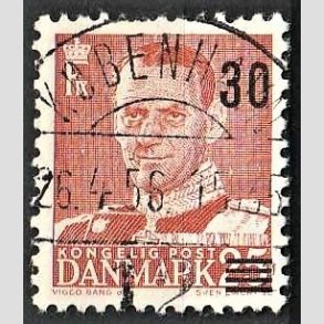 FRIMRKER DANMARK | 1955 - AFA 364 - Provisorier - 30/25 re rd - Pragt Stemplet Kbenhavn