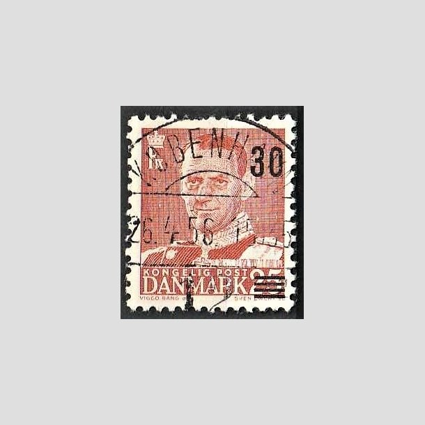 FRIMRKER DANMARK | 1955 - AFA 364 - Provisorier - 30/25 re rd - Pragt Stemplet Kbenhavn