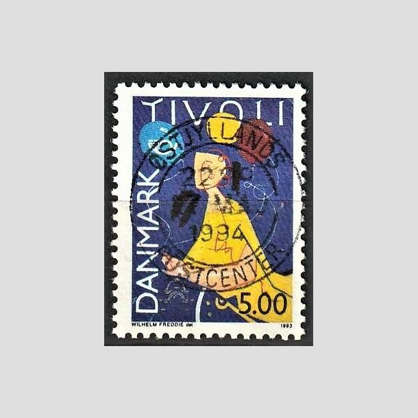 FRIMRKER DANMARK | 1993 - AFA 1044 - Turisme - 5,00 Kr. flerfarvet - Pragt Stemplet 