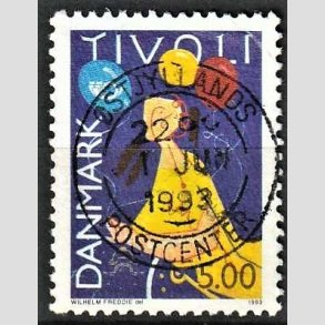 FRIM�RKER DANMARK | 1993 - AFA 1044 - Turisme - 5,00 Kr. flerfarvet - Pragt Stemplet 