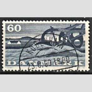 FRIM�RKER DANMARK | 1960 - AFA 383 - Landbrugsmotiver - 60 �re bl� - Pragt Stemplet 